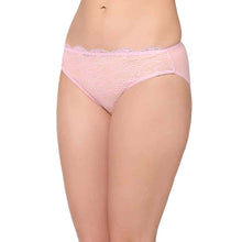 Load image into Gallery viewer, Wacoal Essential Lace Low Waist Low Coverage Bridal Wear Lace Bikini Panty - Light Pink I43364
