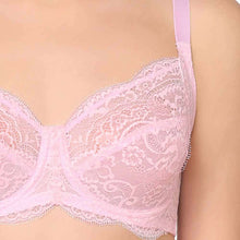Load image into Gallery viewer, Wacoal Essential Lace Non Padded Wired Full Cup Bridal Wear Lace Bra Full Support Bra - Light Pink I55364
