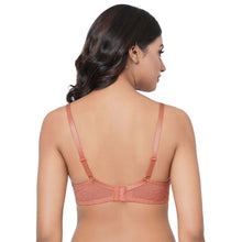 Load image into Gallery viewer, Wacoal Emma Lace Padded Non-wired 3/4th Cup Bridal Wear Medium coverage Lace Bra - Rust IAB317
