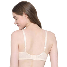 Load image into Gallery viewer, Wacoal Emma Lace Padded Non-wired 3/4th Cup Bridal Wear Medium coverage Lace Bra - Beige IAB317
