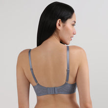 Load image into Gallery viewer, Wacoal Emma Lace Padded Non-wired 3/4th Cup Bridal Wear Medium coverage Lace Bra-Grey IAB317
