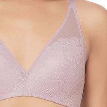 Load image into Gallery viewer, Wacoal Emma Lace Padded Non-wired 3/4th Cup Bridal Wear Medium coverage Lace Bra - Light Purple IAB317
