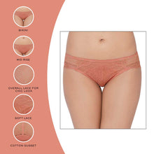 Load image into Gallery viewer, Wacoal Emma Lace Low Waist Medium Coverage Bridal Wear Lace Bikini Panty - Rust IAP317
