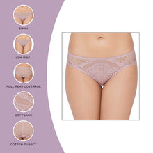 Load image into Gallery viewer, Wacoal Emma Lace Low Waist Medium Coverage Bridal Wear Lace Bikini Panty - Light Purple IAP317
