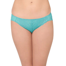 Load image into Gallery viewer, Wacoal Plush Desire Low Waist Medium Coverage Bridal Wear Lace Bikini Panty - Blue IAS090
