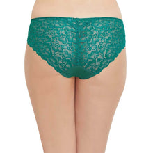 Load image into Gallery viewer, Wacoal Plush Desire Low Waist Medium Coverage Bridal Wear Lace Bikini Panty - Green IAS090
