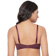 Load image into Gallery viewer, Wacoal Mystique Padded Non-wired 3/4th Cup Bridal Wear Medium coverage Lace Bra - Wine IAT155
