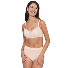 Load image into Gallery viewer, Wacoal Moselle Padded Wired Full Cup Bridal Wear Full coverage Lace Bra - Beige IB4223
