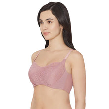 Load image into Gallery viewer, Wacoal Moselle Padded Wired Full Cup Bridal Wear Full coverage Lace Bra - Purple IB4223
