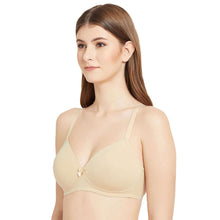 Load image into Gallery viewer, Wacoal Essentials Padded Non-wired Full Cup Everyday Wear Cotton Blend T-Shirt Bra - Beige IB5091
