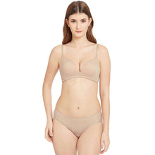 Load image into Gallery viewer, Wacoal Ecozen Padded Non-wired 3/4th Cup Everyday Wear Push-up Bra - Beige IB5464

