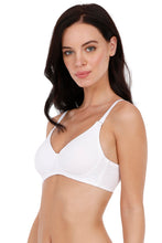 Load image into Gallery viewer, Amante Fresh Aloe Finish Cotton Non-Padded Non-Wired Bra - White 10420
