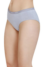 Load image into Gallery viewer, Amante Solid Mid Rise Modal Hipster Panty - Soft Gray 83201
