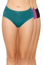 Load image into Gallery viewer, Amante Inner Elastic Solid Mid Rise Hipster Panty (Pack of 3) 43005
