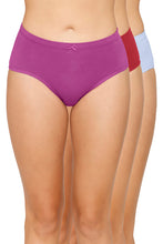 Load image into Gallery viewer, Amante Inner Elastic Solid Mid Rise Hipster Panty (Pack of 3) 43005
