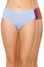Load image into Gallery viewer, Amante Inner Elastic Solid Mid Rise Hipster Panty (Pack of 3) 43005

