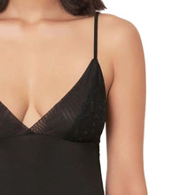 Load image into Gallery viewer, Wacoal Zephyr Non Padded  Non Wired Bridal Wear Short Satin Babydoll Chemise - Black IN45910IN
