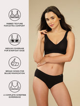 Load image into Gallery viewer, Sonari Padded Medium Coverage Seamless Wirefree T-Shirt Bra with Rib Textured Nylon Support – SM 102

