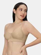 Load image into Gallery viewer, Sonari Padded Wirefree Polyester Full Coverage T-Shirt Bra with Detachable Straps and Wide Underband – KIM
