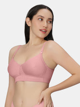 Load image into Gallery viewer, Sonari Padded Wirefree Polyester Full Coverage T-Shirt Bra with Detachable Straps and Wide Underband – KIM

