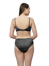 Load image into Gallery viewer, Sonari Nylon and Lace Romantic Lingerie Set with Non-Padded Wirefree Medium Coverage Bra and Full Coverage Panty – KRISHA
