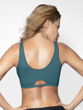 Load image into Gallery viewer, Sonari Padded Wirefree Cotton Medium Coverage Demi Cup Multiway Backless Bra – KYRA
