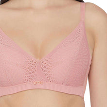 Load image into Gallery viewer, Wacoal Forma Padded Wired  3/4th Cup Everyday Wear Medium coverage Lace Bra - Pink LB40120IN
