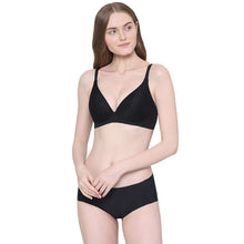 Load image into Gallery viewer, Wacoal Mysa Padded Non-Wired 3/4th Cup Everyday Wear Medium coverage T-Shirt Bra - Black LB4035
