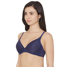Load image into Gallery viewer, Wacoal Mysa Padded Non-Wired 3/4th Cup Everyday Wear Medium coverage T-Shirt Bra - Navy Blue LB4035

