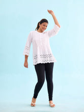 Load image into Gallery viewer, Go Colors Black Cotton Stretch Churidar

