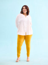 Load image into Gallery viewer, Go Colors Bright Mustard Cotton Stretch Churidar
