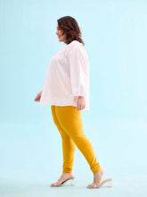 Load image into Gallery viewer, Go Colors Bright Mustard Cotton Stretch Churidar
