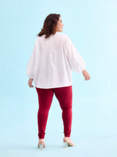 Load image into Gallery viewer, Go Colors Bright Red Cotton Stretch Churidar
