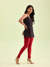 Load image into Gallery viewer, Go Colors Cherry Cotton Stretch Churidar
