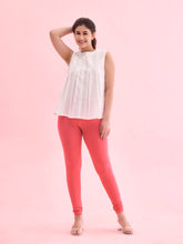 Load image into Gallery viewer, Go Colors Coral Cotton Stretch Churidar
