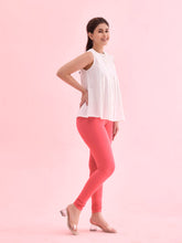 Load image into Gallery viewer, Go Colors Coral Cotton Stretch Churidar
