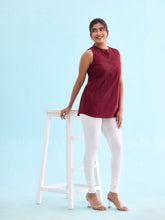 Load image into Gallery viewer, Go Colors Cream Cotton Stretch Churidar
