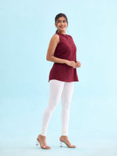 Load image into Gallery viewer, Go Colors Cream Cotton Stretch Churidar

