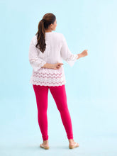 Load image into Gallery viewer, Go Colors Dark Pink Cotton Stretch Churidar

