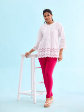 Load image into Gallery viewer, Go Colors Dark Pink Cotton Stretch Churidar
