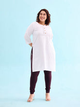 Load image into Gallery viewer, Go Colors Dark Wine Cotton Stretch Churidar
