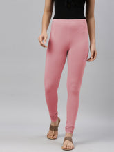 Load image into Gallery viewer, Go Colors Dusty Rose Cotton Stretch Churidar
