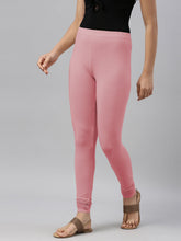 Load image into Gallery viewer, Go Colors Dusty Rose Cotton Stretch Churidar
