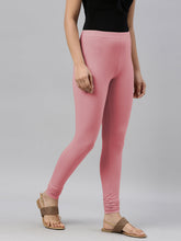 Load image into Gallery viewer, Go Colors Dusty Rose Cotton Stretch Churidar
