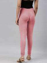 Load image into Gallery viewer, Go Colors Dusty Rose Cotton Stretch Churidar
