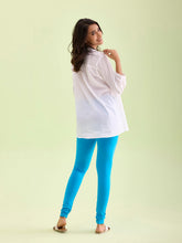 Load image into Gallery viewer, Go Colors Firozee Cotton Stretch Churidar
