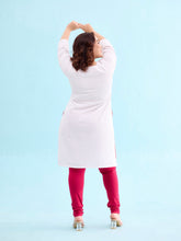 Load image into Gallery viewer, Go Colors Fuchsia Cotton Stretch Churidar

