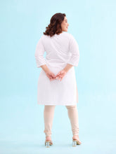 Load image into Gallery viewer, Go Colors Light Beige Cotton Stretch Churidar
