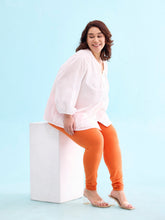 Load image into Gallery viewer, Go Colors Light Orange Cotton Stretch Churidar
