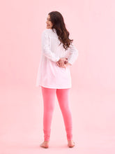 Load image into Gallery viewer, Go Colors Light Pink Cotton Stretch Churidar
